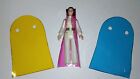 3 Custom Translucent Colored Prince Leia Action Figure Vinyl Capes