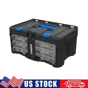 3 Case Organizer for Parts and Tools Modular Storage System Stackable Box Bin - Picture 1 of 8