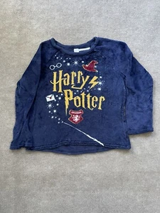 Harry Potter Womens Sleepwear Size M Blue Logo Sweater Pullover Crewneck - Picture 1 of 8
