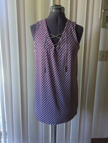 Michael Kors Allacciatura catena serbatoio stampa geometrica media