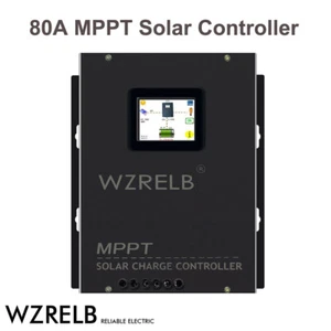Controlador de carga solar 80A MPPT 12/24/36/48V regulador de batería hogar 170V máx. - Imagen 1 de 8