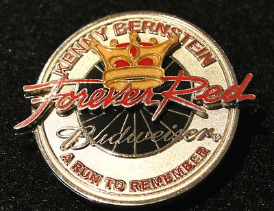 PIN de gira Kenny Bernstein Budweiser NHRA FOREVER RED RUN TO REMEMBER 2002 Foto 1 de 4