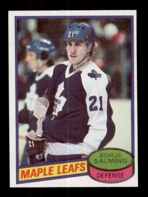 1980-81 TOPPS HOCKEY #210 BORJE SALMING TORONTO MAPLE LEAFS - Image 1 of 2