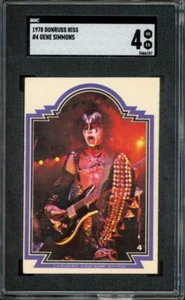 1978 Donruss Kiss Gene Simmons #4 SGC 4 Sehr guter Zustand EX - Bild 1 von 2