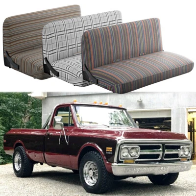 Saddle Blanket Front Bench Truck Seat Cover For GMC C25/C2500 Pickup Old Truck Foto 1 de 4