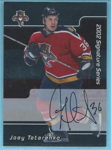 2002-03 BAP Signature Series JOEY TETARENKO BUYBACKS Florida Panthers Autograph