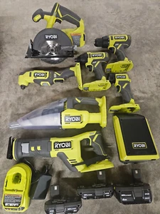 RYOBI 18V One+ 8 Tool Combo Kit w/ 3 Battery & Charger - Picture 1 of 2