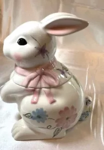Young's Heartfelt Creations Easter Bunny Cookie / Candy Jar -Discounted - Picture 1 of 5