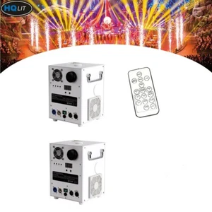 2Pcs 650W Indoor Outdoor Cold Spark Machine 6.6-9.8ft DJ Firework Effect Wedding - Picture 1 of 8