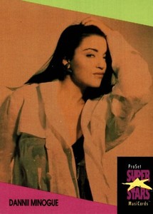 Dannii Minogue : Vintage Music Collector Card #87 from 1991