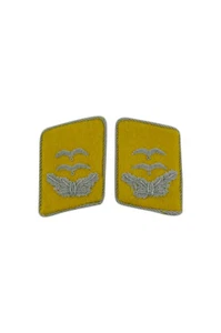 WWII German Luftwaffe Flight Fallschirmjäger Oberleutnant Collar Tabs - Imagen 1 de 1