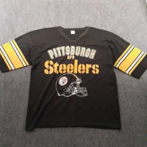 Vintage Pittsburg Steelers Trikot Erwachsene XL schwarz USA Football NFL Sport defekt - Bild 1 von 11