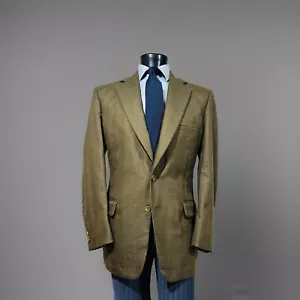 Paul Stuart Cashmere Wool Brown  Window Pane Sport Coat Men’s 42 L - Picture 1 of 9