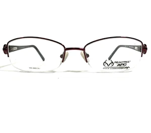 Realtree Ente Commander D122 BUR Brille Rahmen Rot Rund Halbe Felge 52-18-135 - Bild 1 von 10