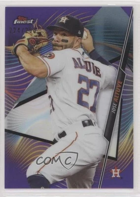 2020 Topps Finest Purple Refractor /250 Jose Altuve #82 - Image 1 of 2