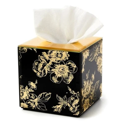 Capa caixa de tecido nova em folha Mackenzie-Childs Twilight Toile Boutique - Imagem 1 de 2