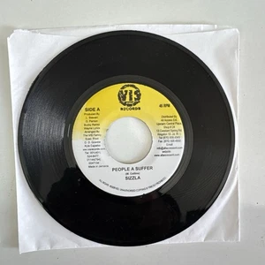 NEW 7" 45 SIZZLA / RICKY GENERAL * PEOPLE A SUFFER / WORLD CRY * VIS RECORDS - Picture 1 of 5