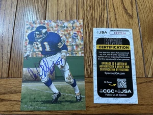 Carl Eller NFL Goal Line Art Card- GLAC- Signed HOF Minnesota Vikings JSA - Picture 1 of 2