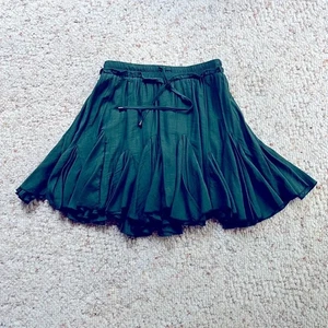 Entro Anthropologie Size M Dark Green Short Flouncy Women’s Skort - Picture 1 of 7