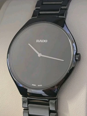Rado True Thinline 39mm high-tech Ceramic Unisex Watch R27741182 RRP £2,000.00 - image 1 of 4