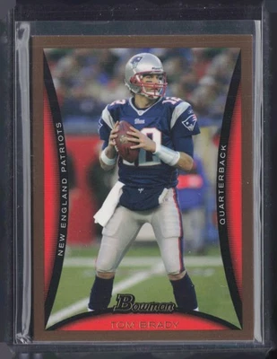 2008 Bowman Chrome Gold Football #2 Tom Brady - Image 1 of 2