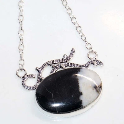 Collar enchapado en plata 925 turquesa búfalo blanco 16" joyería étnica GW Foto 1 de 3