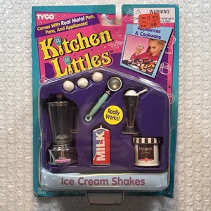 1995 TYCO Kitchen Littles Batidos de Helado Paquete de Comida Set para Muñeca Barbie NUEVO - Imagen 1 de 2