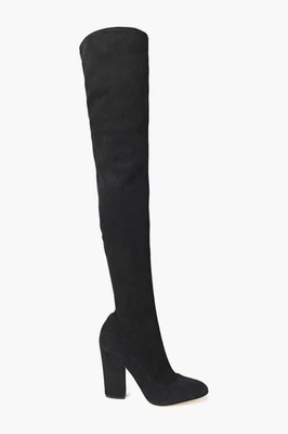 RRP€1370 SERGIO ROSSI Leather Over Knee Boots US7.5 UK4.5 EU37.5 Made in Italy - Image 1 of 4