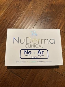 NU DERMA-Clinical High Frequency Skin Therapy Wand-- w/6 Fusion Applicators-PURE - Picture 1 of 4