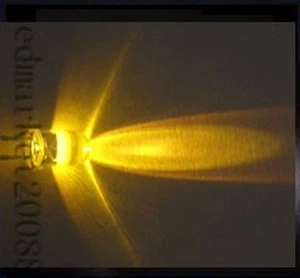 100Pcs 3mm Yellow Round Led 5000mcd Super Bright Led Lamp - Picture 1 of 1