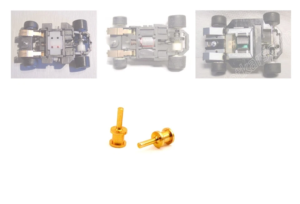 Tyco Circuit Ho Slot car paire de guides cuivre Neufs/ New Copper guide pins