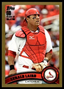 2011 Topps Update Gold Gerald Laird 1389/2011 St. Louis Cardinals #US69 - Picture 1 of 2