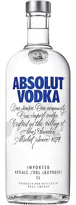 Absolut Vodka 1L Bottle • 72.90$