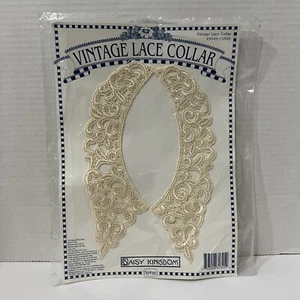 New Daisy Kingdom Ivory Rayon/Cotton Sew On Lace Collar Unopened Reproduction - Picture 1 of 2