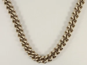 Collar Cadena Bordillo Plata Esterlina Caballeros Grueso Pesado 20.75" 167.2g id41 - Imagen 1 de 4