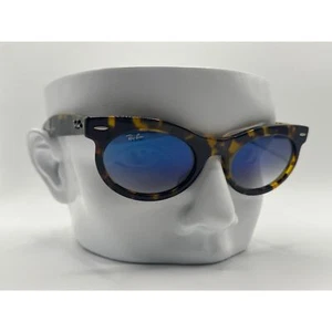 NEW Designer Sunglasses Ray Ban Wayfarer Oval RB2242F Yellow Havana 53/22/150 - Picture 1 of 8
