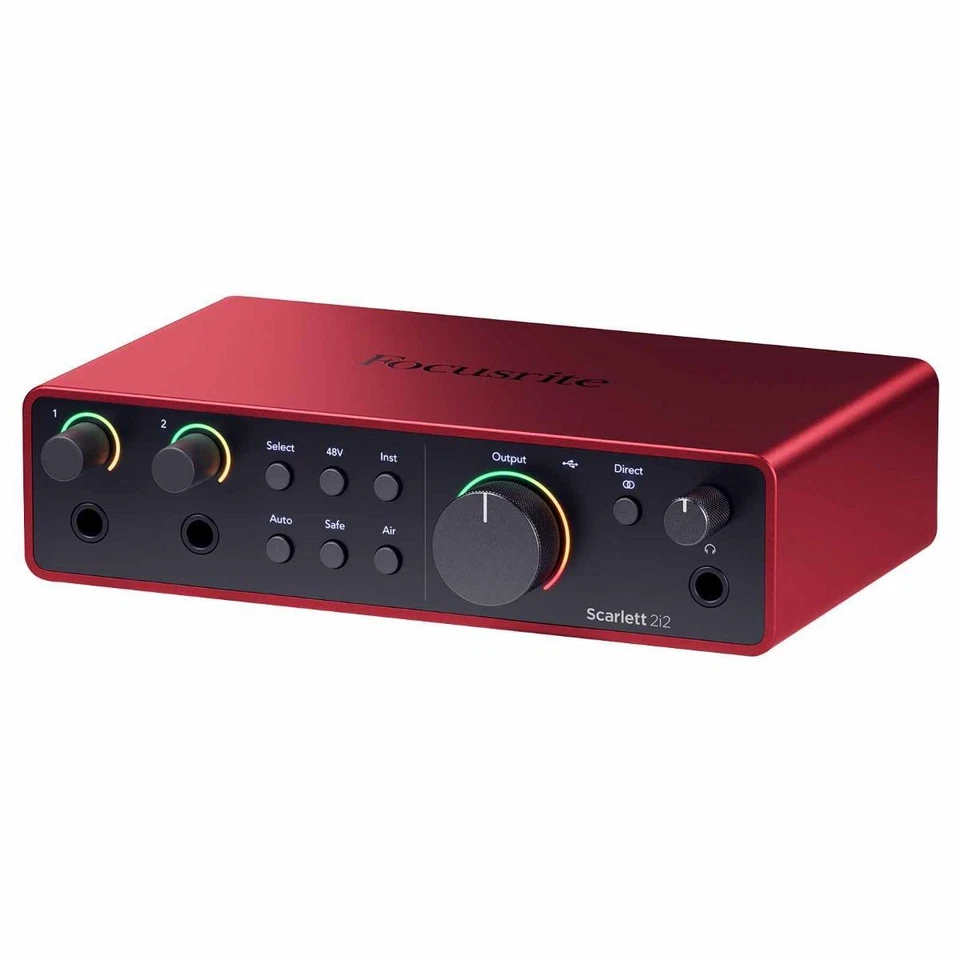 Focusrite Scarlett 2i2 4th Gen 2-in 2-out USB Music Audio Recording Interface - Image 1 of 4