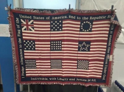 2015 USA Pledge of Allegiance Tapestry Throw (50” W x 70” L) - Image 1 of 2