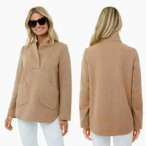 Tuckernuck Camel Emerson Popover Jacket Elbow Patches Pockets Wool Blend XS - Picture 1 of 13