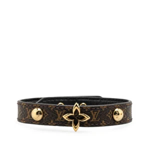 LOUIS VUITTON Monogram Blooming Brasserie Bracelet #19 M6534 Women 【Used】 - Picture 1 of 7