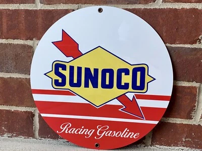 HD quality Sunoco racing gasoline advertising garage sign   Premium quality - Image 1 of 2