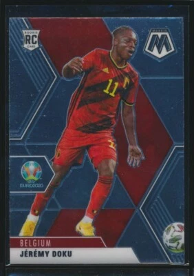 Jeremy Doku 2021 Panini Mosaic UEFA EURO 2020 Rookie Card RC #11 Belgium - Image 1 of 2