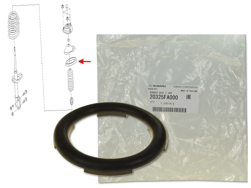 Muelle helicoidal delantero aislante 20325FA000 OE para Subaru Forester Impreza Legacy Foto 1 de 1