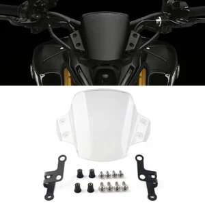 Motorcycle Windshield Windscreen Wind Screen For Yamaha MT-09 21-23 Transparent - Imagen 1 de 11