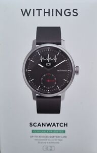 Withings ScanWatch Hybrid Smartwatch mit EKG, Herzfrequenz & Oximeter 42mm OVP