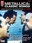 Metallica Classic Songs for Drum : Note-for-note Transcriptions With Dvd, Pap...