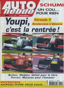 AUTO HEBDO n°1714 19/08/2009 GP EUROPE FERRARI 430 SCUDERIA ALONSO FORD GT - Foto 1 di 1