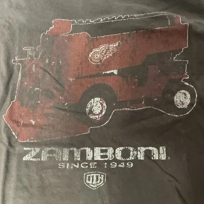 Camisa grande de hockey Detroit Red Wings Zamboni Foto 1 de 4