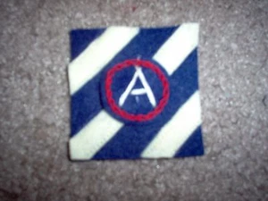 WWI US Army 3rd Division,Third Army Patch AEF wool - Picture 1 of 1