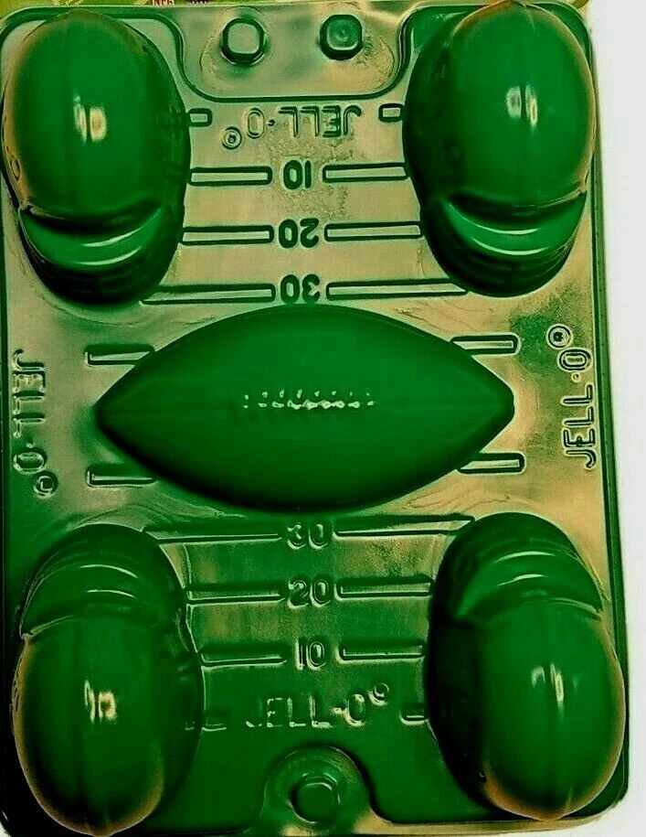 Jell-o Jigglers Football 1 Mold New 5 molds per Tray Football  Party - Image 1 of 1